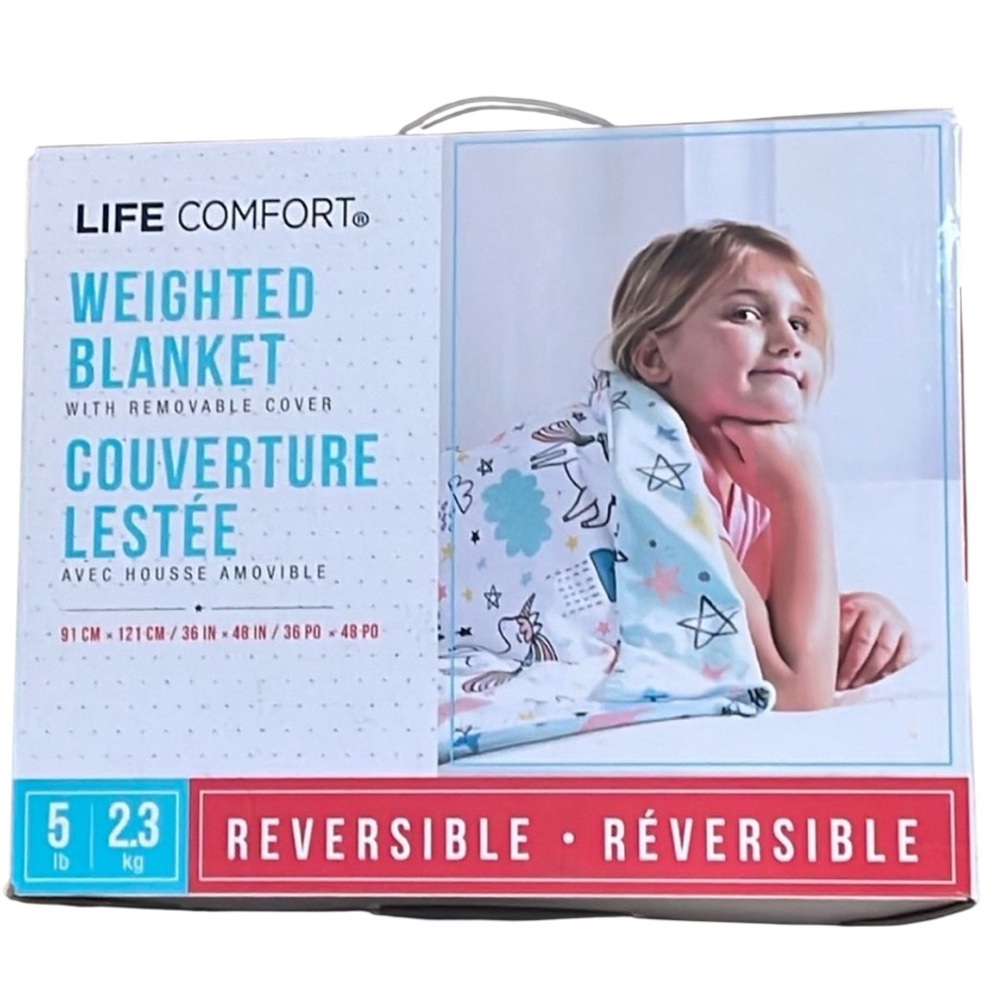 Life Comfort - Kids Weighted Blanket With Removable Cover